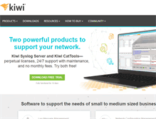 Tablet Screenshot of kiwisyslog.com